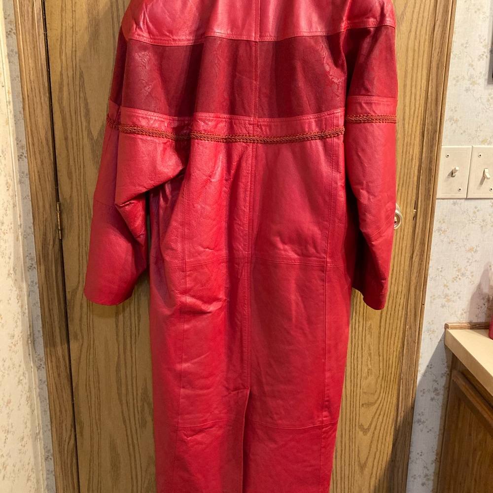 Red Leather Duster - image 3
